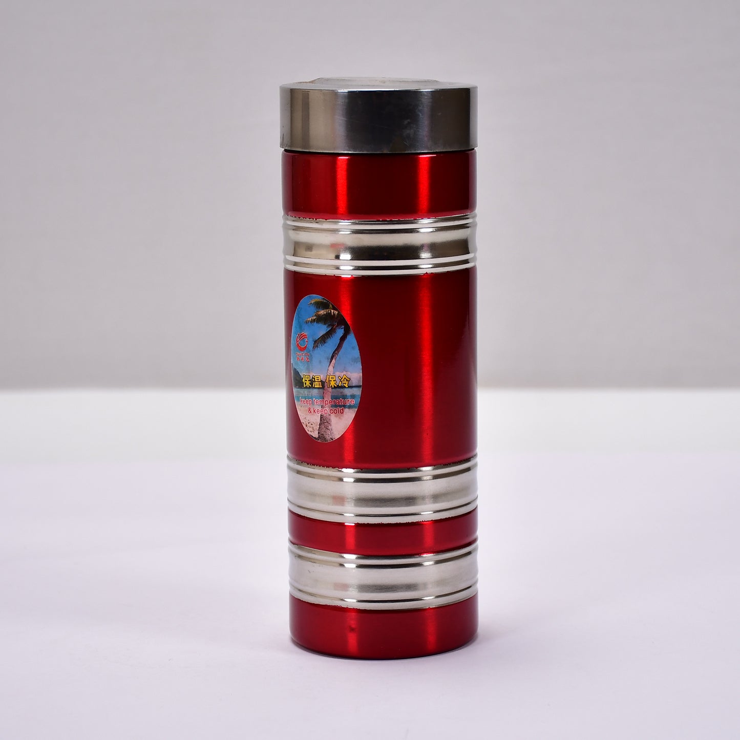 6756 Mini Stainless Steel Water Bottle Bottle 380ml For School   Home Use