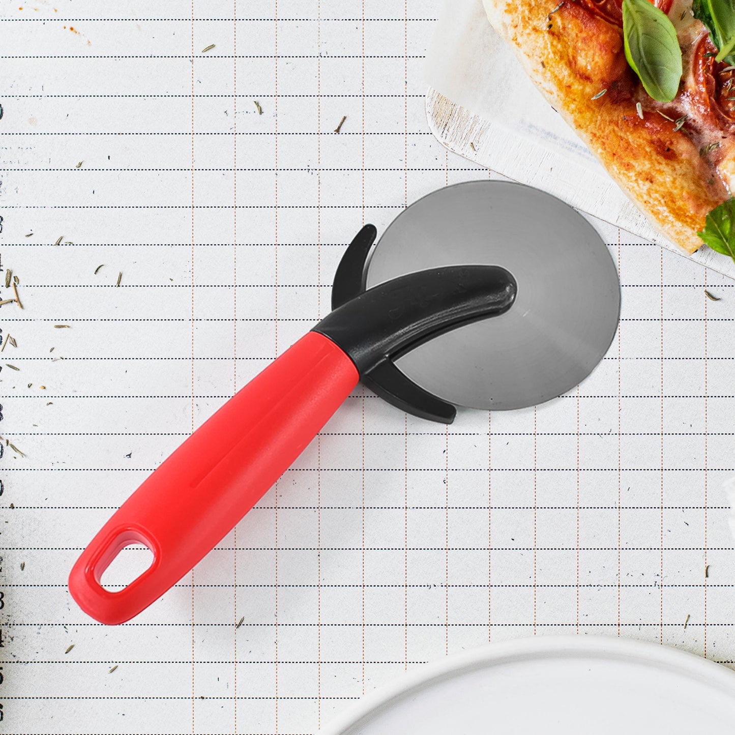 Apex Premium Stainless Steel Pizza Cutter (1 Pc  Mix Color)