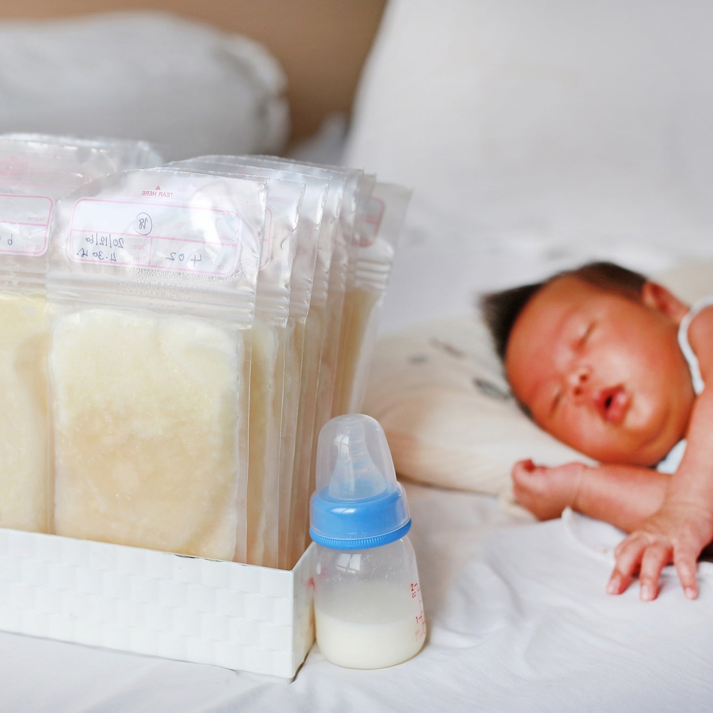 Breastmilk Storage Bags Double Zipper Seal (60 Pcs Set)