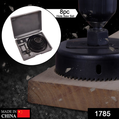 1785 8pc Hole Saw Set