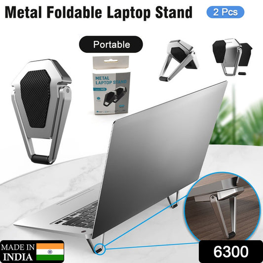 6300 Mini Premium Metal Folding Portable Stand Compatible With Every Laptop Keyboard And Tablet