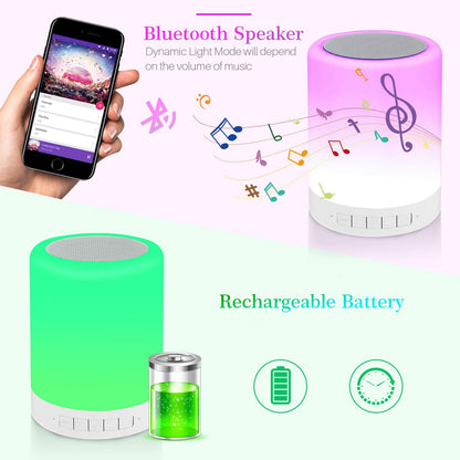 6249 Wireless Night Light Led Touch Lamp Speaker