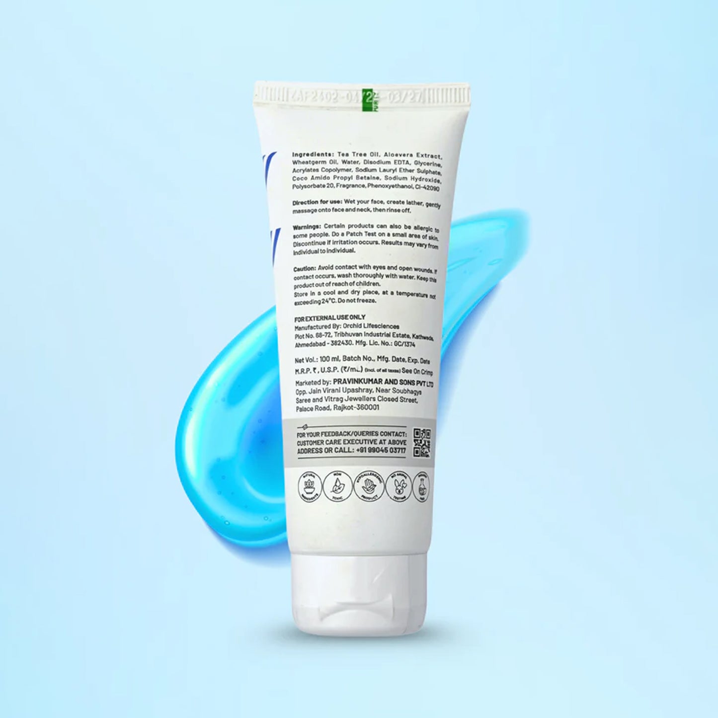 Zequz Aqua Face Wash - (1 Pc  100ml)