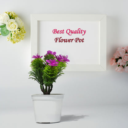 4950 Flower Pot Artificial Decoration Plant  Natural Look  Plastic Material For Home  Hotels  Office  Multiuse Pot