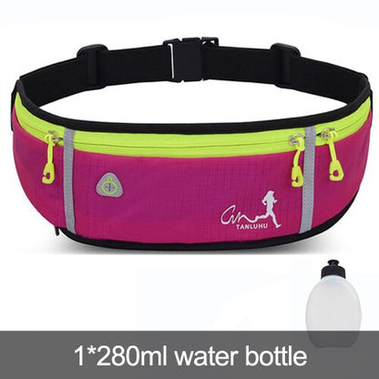 Professional Outdoor Running Bag Phone anti-theft Pack Running Belt waist Bags Waterproof Belt Men Women Gym With Water Bottle