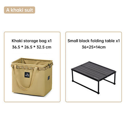 Outdoor Camping Portable Folding Storage Bag Equipment Tent Camping Cutlery Square Organizer Box