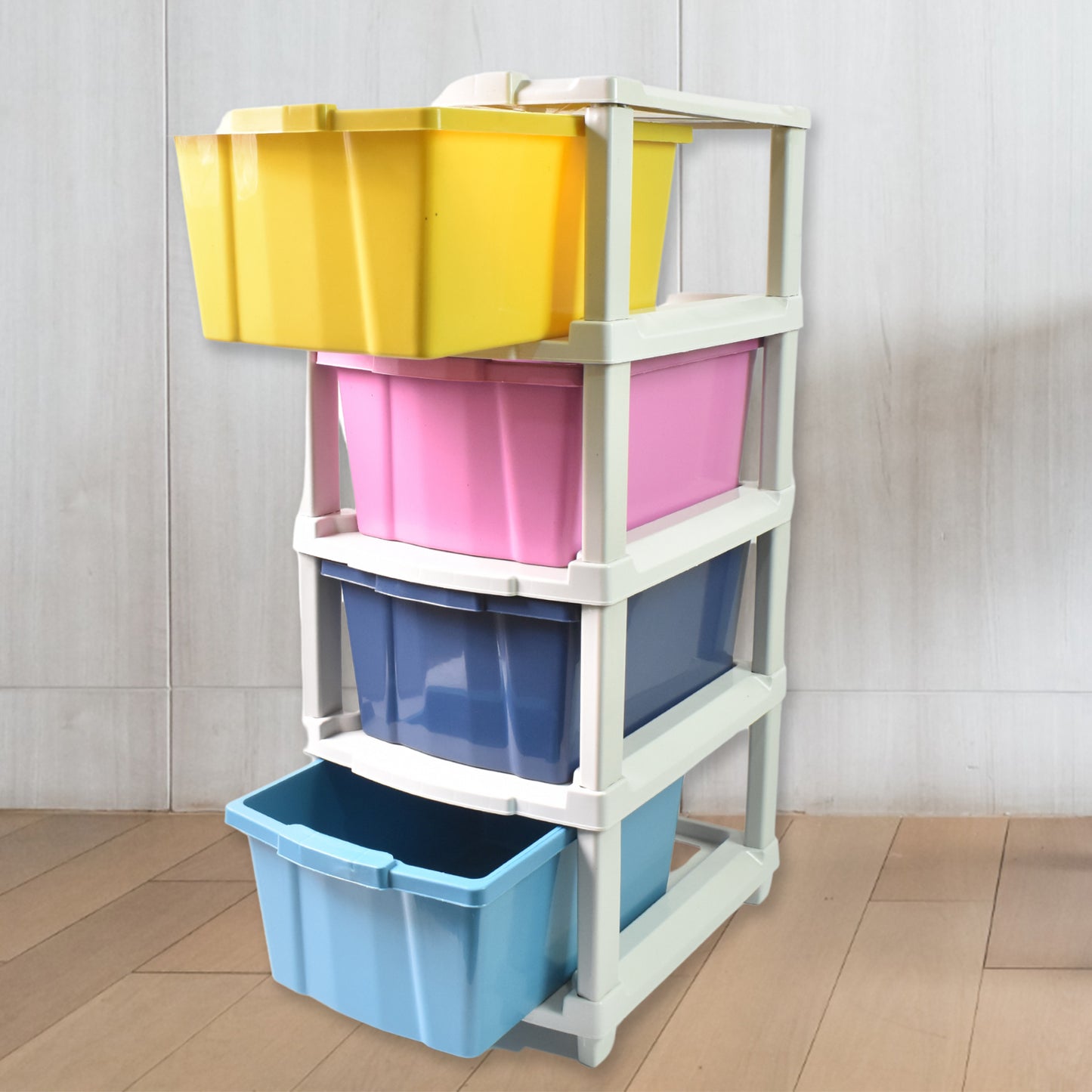 4-layer Plastic Drawer Storage Organizer Multi-purpose Cabinet (1 Pc)