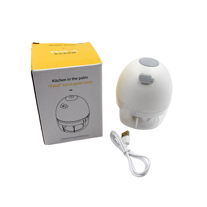 5881 Chopper For Kitchen Electric Rechargeable Garlic Chopper Cordless Mini Food Processor Portable Food Chopper With Detachable Stainless Steel Blade For Garlic Ginger Onion Meat (200ml)