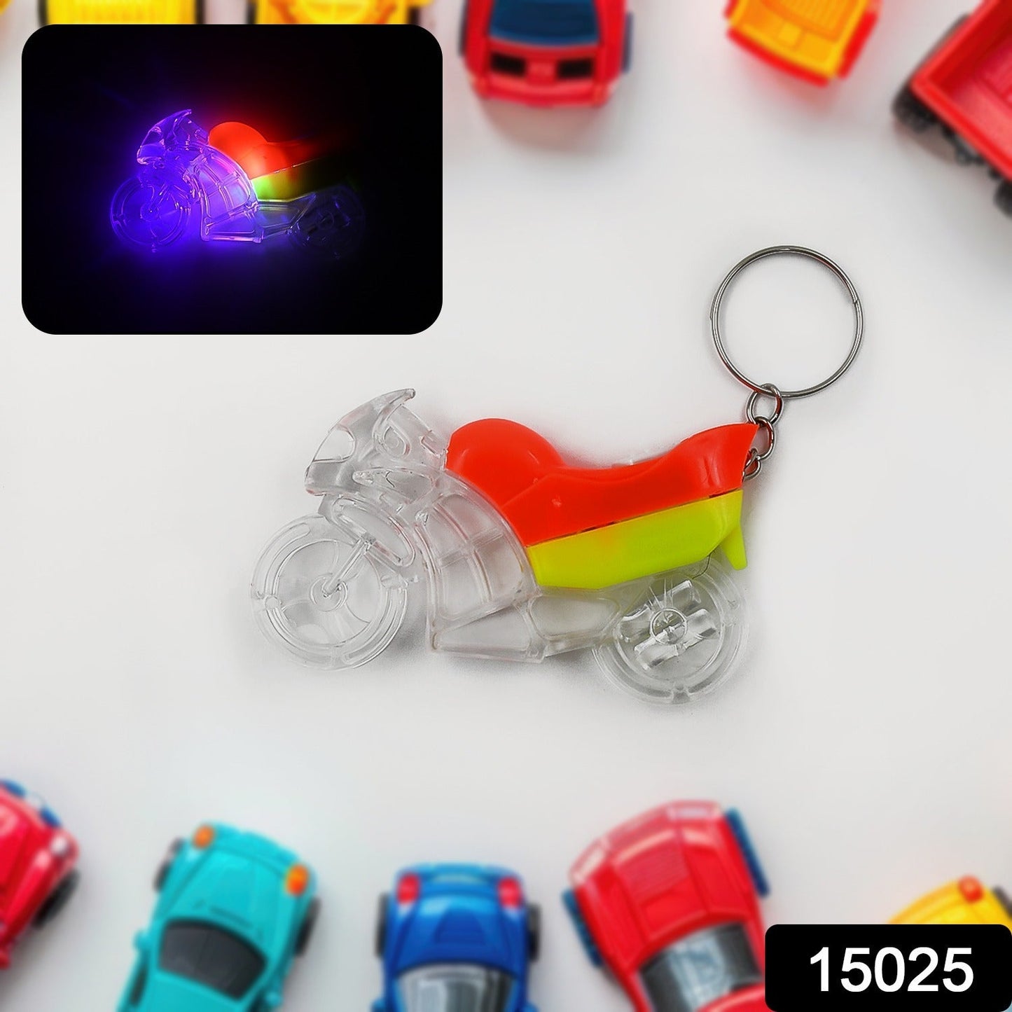 Kids Boys Light Bike Keychain