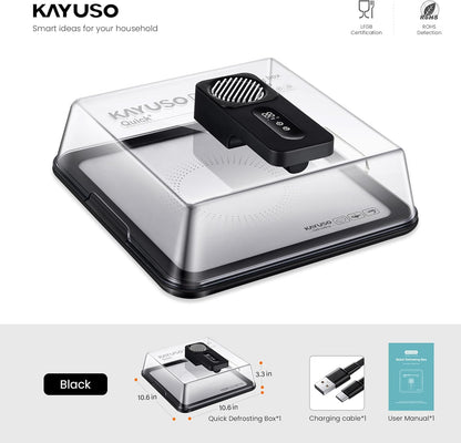 Rechargeable Quick Defrosting Tray with Lid