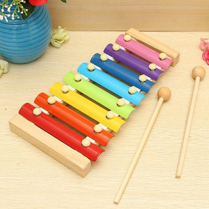 1912 Wooden Xylophone Musical Toy For Children (Multicolor)