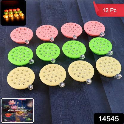 Set Of 12 Lotus Canopy Led Decorative Lamps
