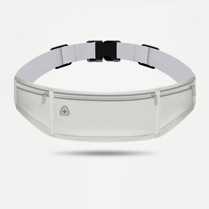 Running waist bag, sports bag, mobile phone storage, three pockets, lightweight, close fitting, non shaking, outdoor fitness, me