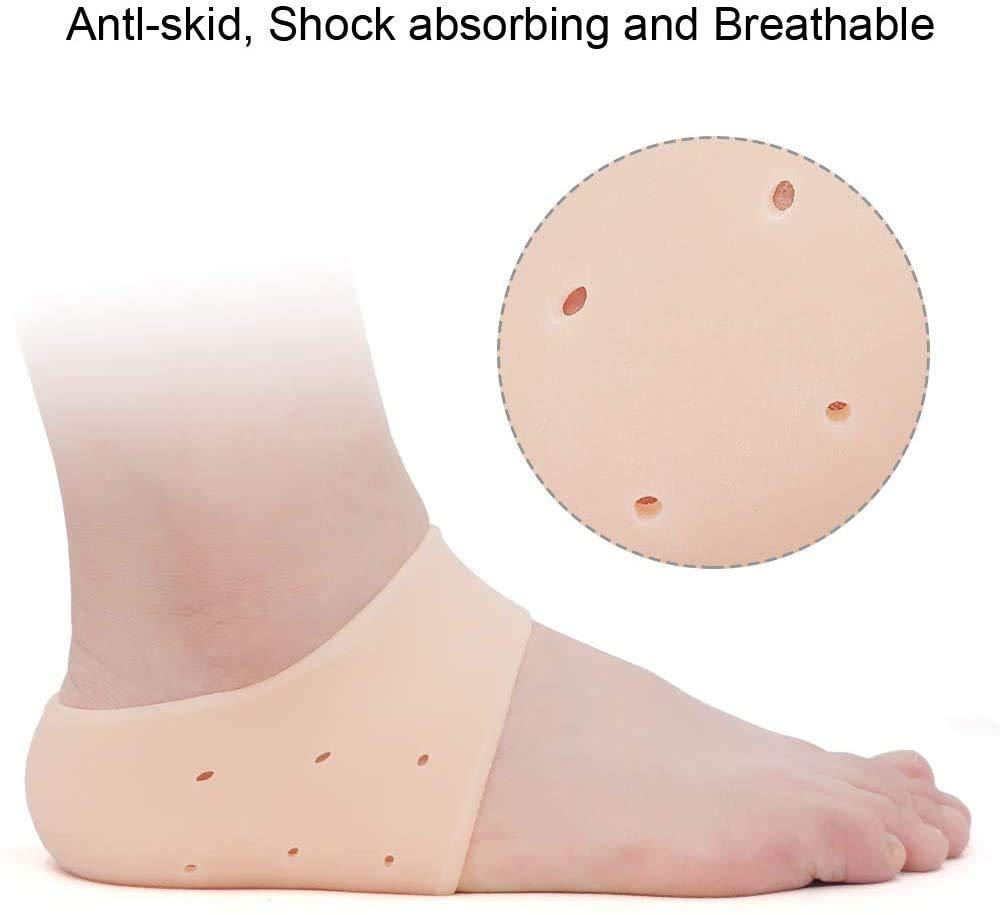 1277 Anti Crack Silicon Gel Heel Moisturizing Socks For Foot Care Men Women (Loose Pack)