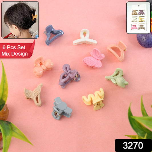 Hair Clips For Girls Kids Hair Accessories (6 Pcs Set)