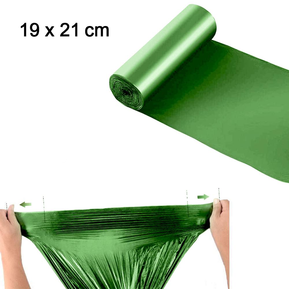 1585 Bio-degradable Eco Friendly Garbagetrash Bags Rolls (19 X 21) (Green)