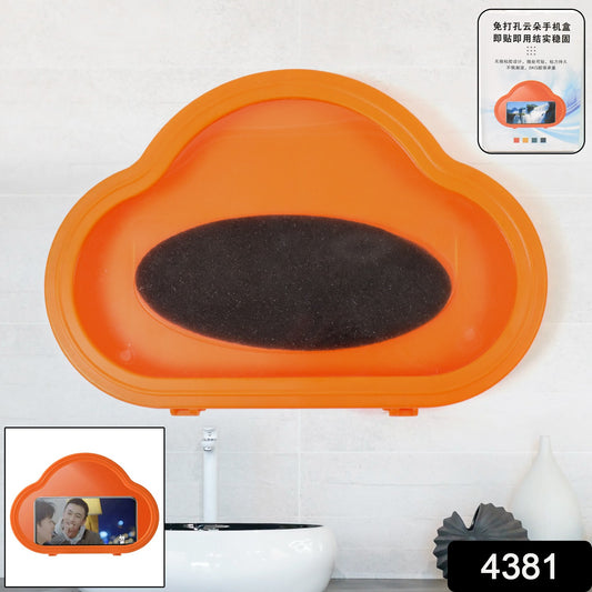 Smartphone  Mobile Stand Waterproof Case Smartphone Stand Case (1 Pc Orange)