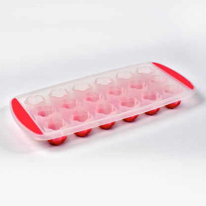 7165 Ice Mould Flower Shape 18 Cavity Mould Ice Tray Sphere Ice Flower Mould Small Ice Flower Tray Mini Ice Cube Tray