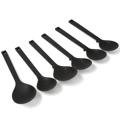 Multipurpose Silicone Spoon Silicone Basting Spoon Non-stick Kitchen Utensils Household Gadgets Heat-resistant Non Stick Spoons Kitchen Cookware Items For Cooking And Baking (6 Pcs Set)