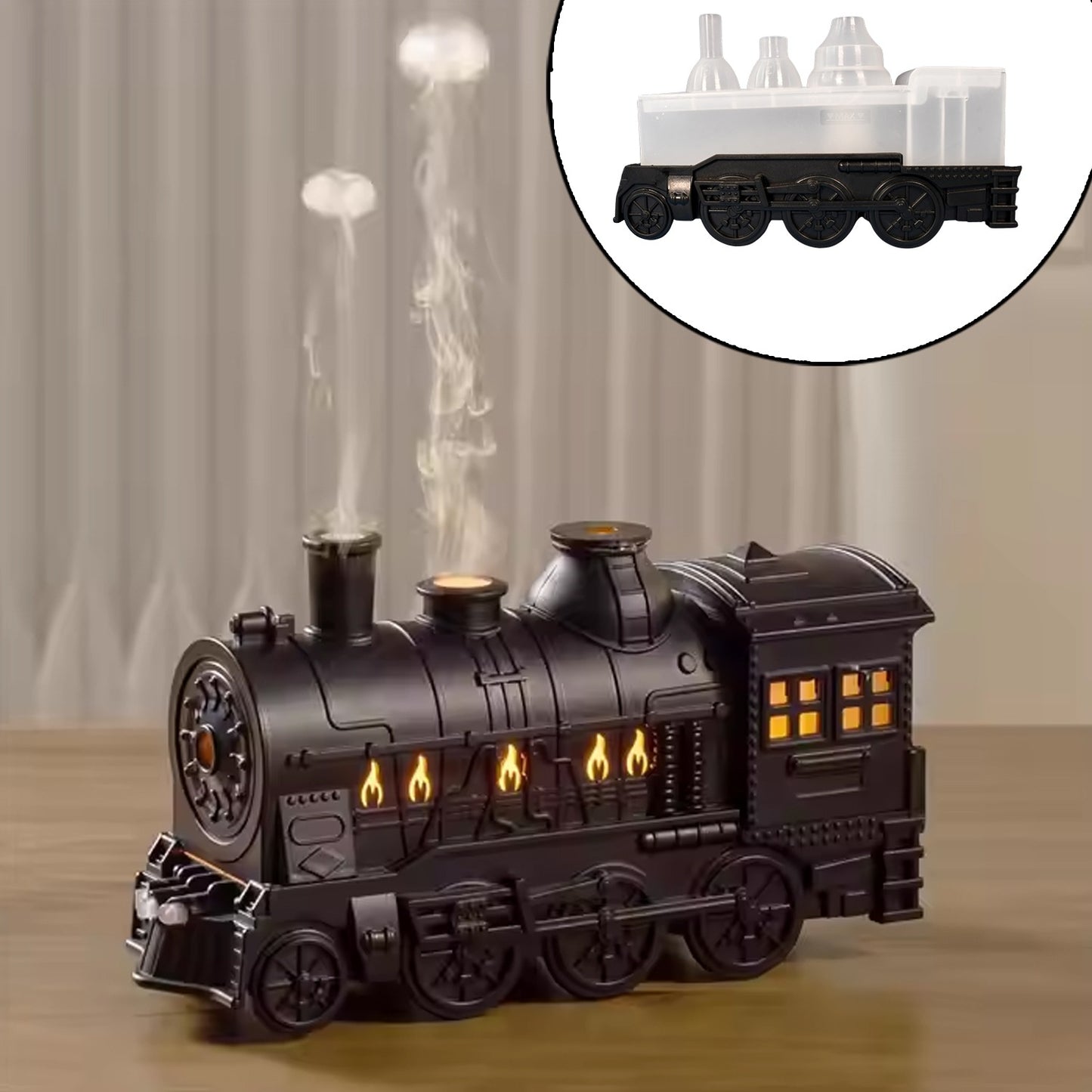 Train Shape Portable Mini Humidifier (1 Pc  Mix Color)