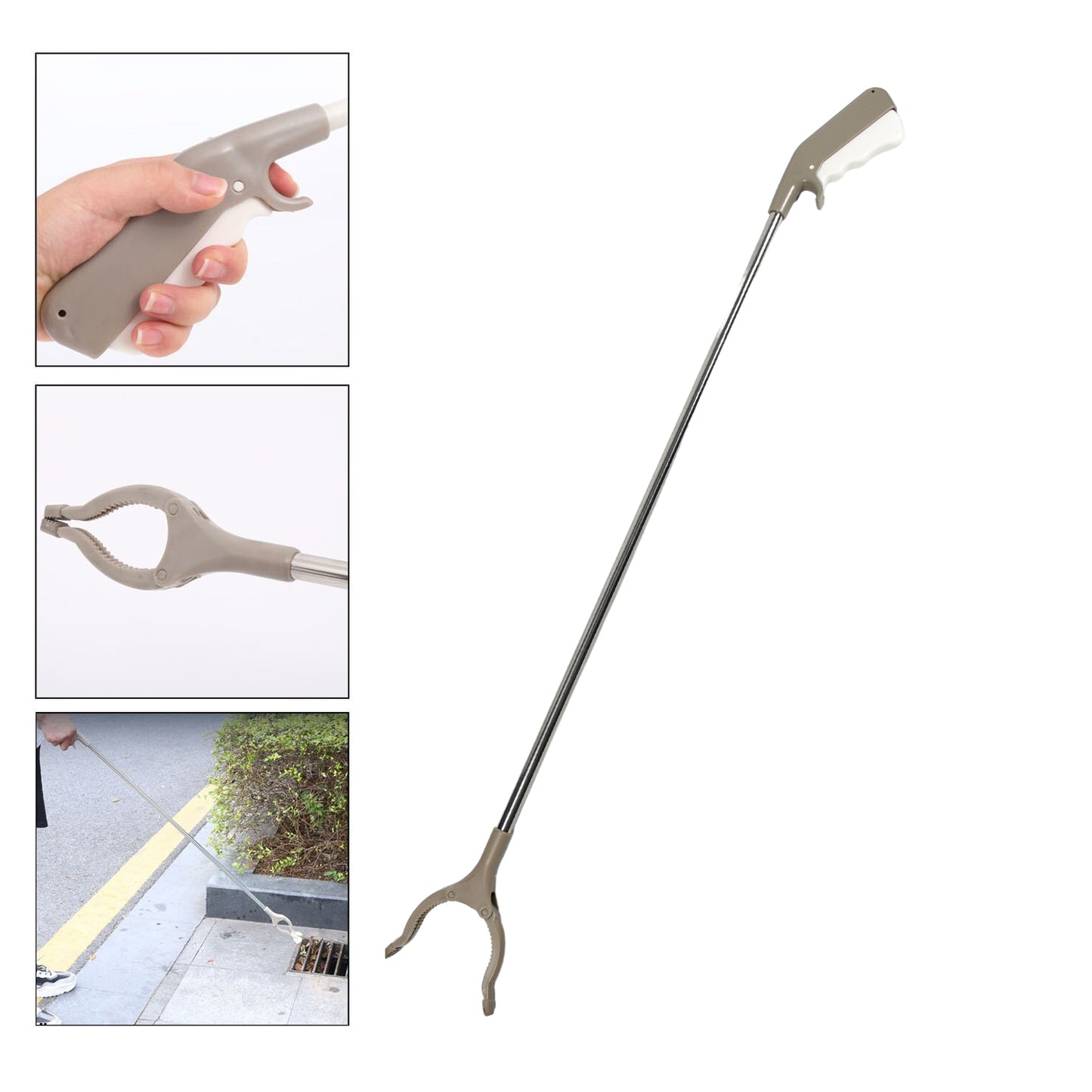 7534 Garbage Lifter Tool Kitchen Picker Claw Pick Up Rubbish Helping Hand Tool Garbage Picker Flexible Lightweight Tool