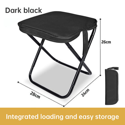 Outdoor Folding Chair, Portable Fishing Chair, Compact Train Stool, Foldable Camping Chair, Mini Camping Bench