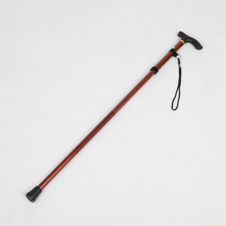 Lightweight Foldable Foldable Quick Lock Trekking Rod Hiking Pole Cross-country Running Cane Aluminum Foldable Cane