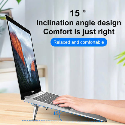 6300 Mini Premium Metal Folding Portable Stand Compatible With Every Laptop Keyboard And Tablet