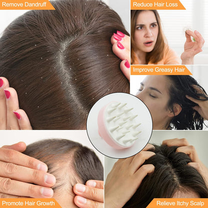 1469 Hair Scalp Massager Shampoo Brush Scalp Care Hair Wash Brush Silicone Comb Shampoo Brush (1 Pc)