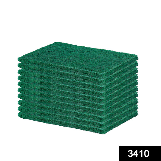 3410 Scrub Sponge Cleaning Pads Aqua Green  10pcs