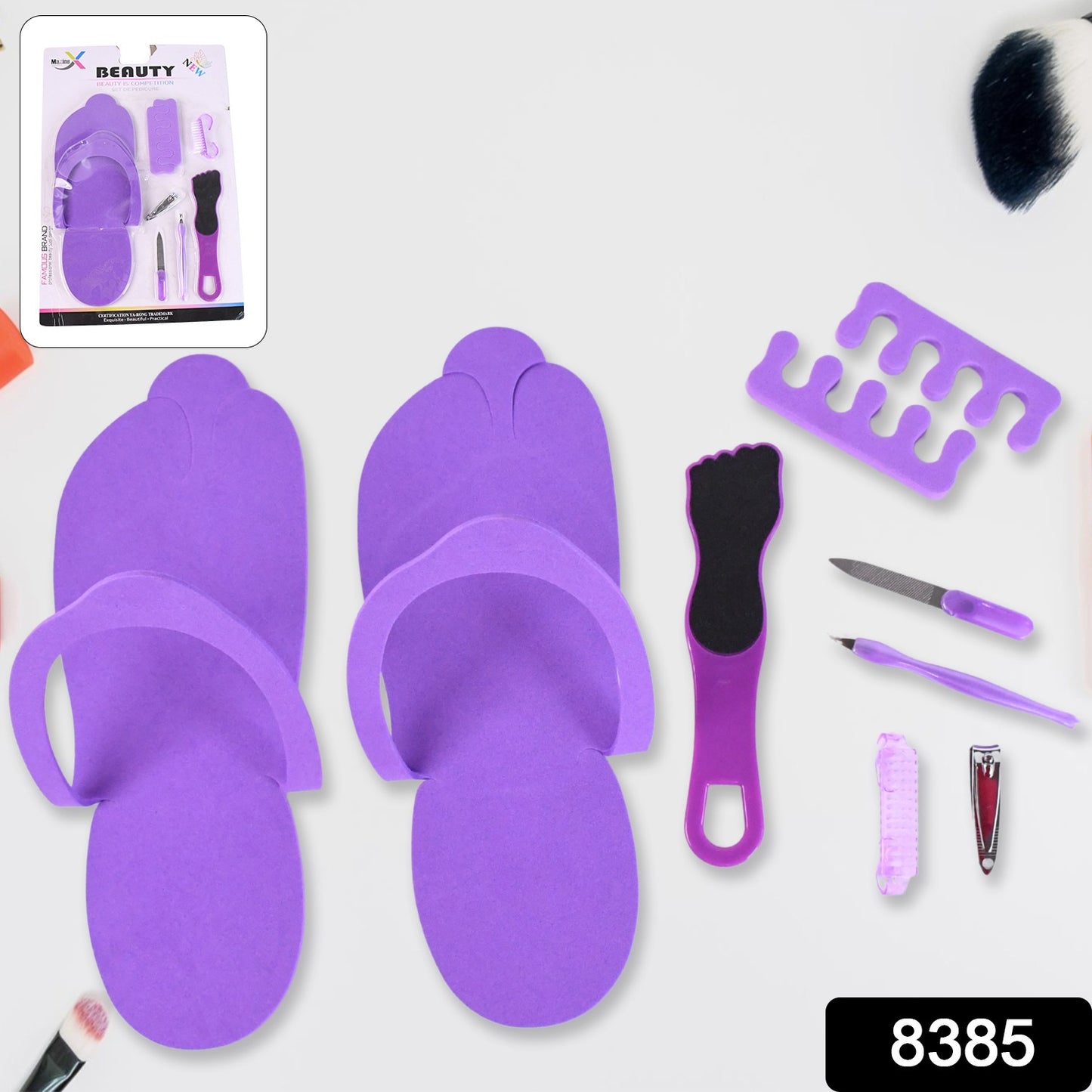 Personal Foot Care Tool Kit Pedicure Accessories Kit (9 Pcs Set)