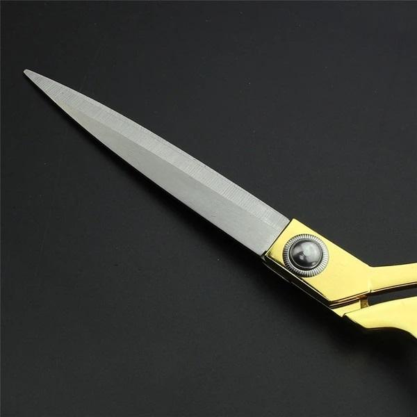 1547 Stainless Steel Tailoring Scissor Sharp Cloth Cutting For Professionals (9.5inch) (Golden)