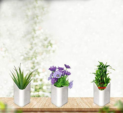 3858 Plastic Vertical Hanging Planter Pot Multicolour