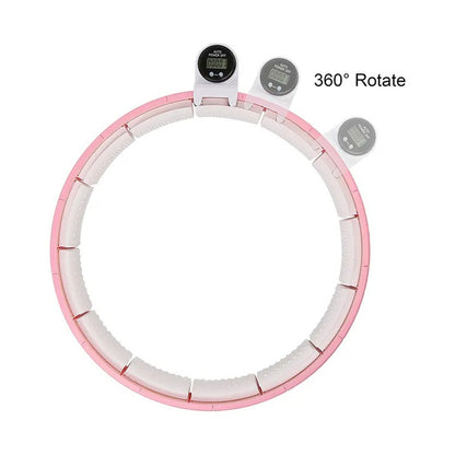 8021 Fitness Adjustable Detachable Fitness Hula Hoop Ring Smart Round Count  Weight Loss Gym Equipment Exercise Smart Hula Hoops