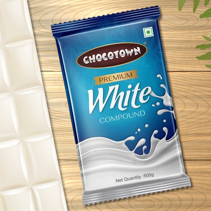 Chocotown Premium White Choco Compound Slab 500gm