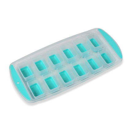 7170   12 Grid Silicon Ice Cubes Making Tray Food Grade Square Ice Cube Tray  Easy Release Bottom Silicon Tray