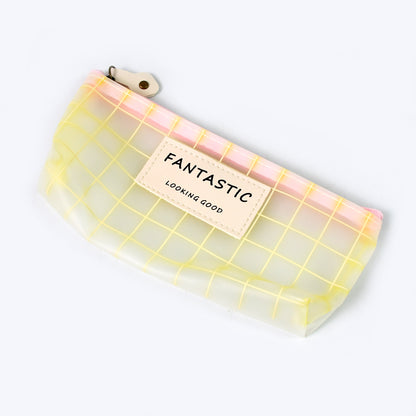 Transparent Pencil Zip Pouch Bag Zipper  (1 Pc)