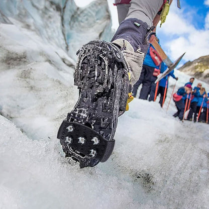 5-Point Adjustable Ice Cleats | Non-Slip Crampon Spikes for Hiking & Winter Walking on Ice