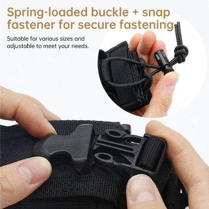 Tactical Radio Pouch with Utility Pocket - MOLLE-Compatible Waist Pack for Walkie Talkie, Hunting & Airsoft Accessories