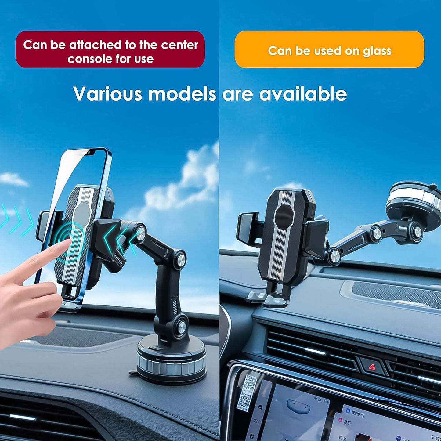 360 Rotation Car Phone Holder Mount (1 Pc)