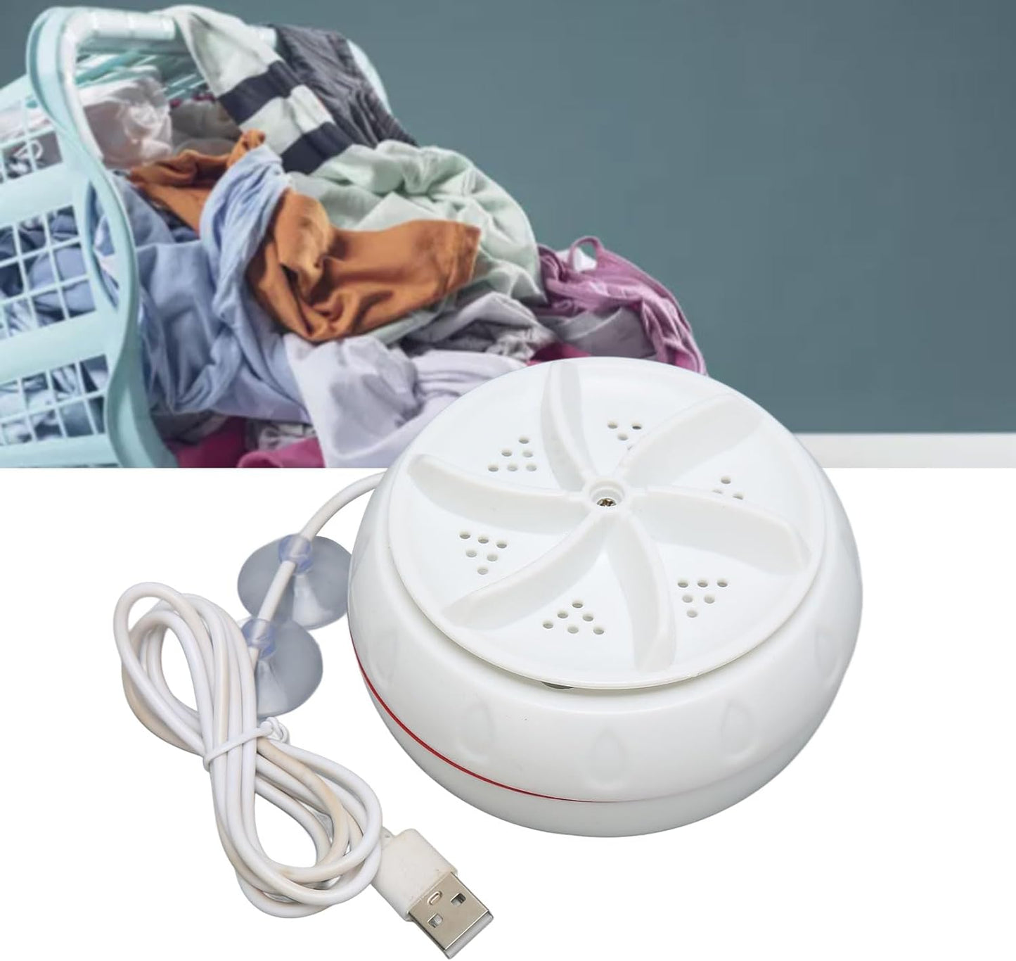 6152a Mini Washing Machine Turbine Washing Machine Door Hinge  Lightweight Turbo Washer With Usb Cable For Home Camping College Rooms Use