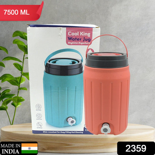 Insulated Plastic Water Rover Jug With A Sturdy Handle Water Jug Camper With Tap Plastic Insulated Water Water Storage Cool Water Storage For Home  Travelling (2500ml 7500ml 12000ml)