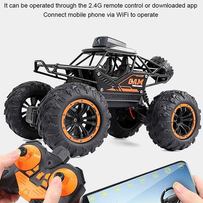 17901 Remote Control Car With Camera Off-road Remote Control Truck Monster Trucks For Boys 8-12 Birthday Gift For Kids Adults Gift For Boys And Girls Hd Camera Rock Crawler Monster Truck Toy