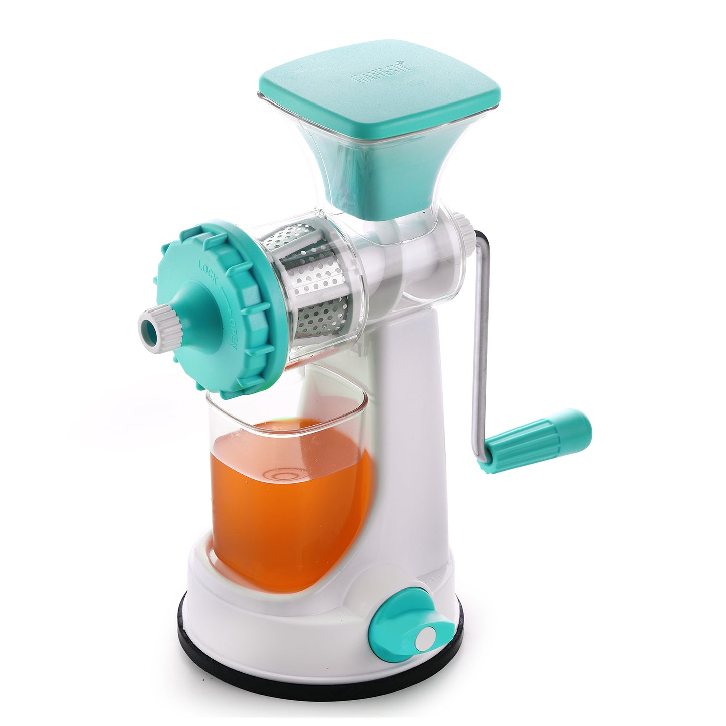 8103 Ganesh Kitchenware Plastic Hand Juicer New Smart Fruit  Vegetable Multipurpose Juicer (Colorrandom Greenblueredorange) ( Colors May Vary )  (Multicolor Pack Of 1)