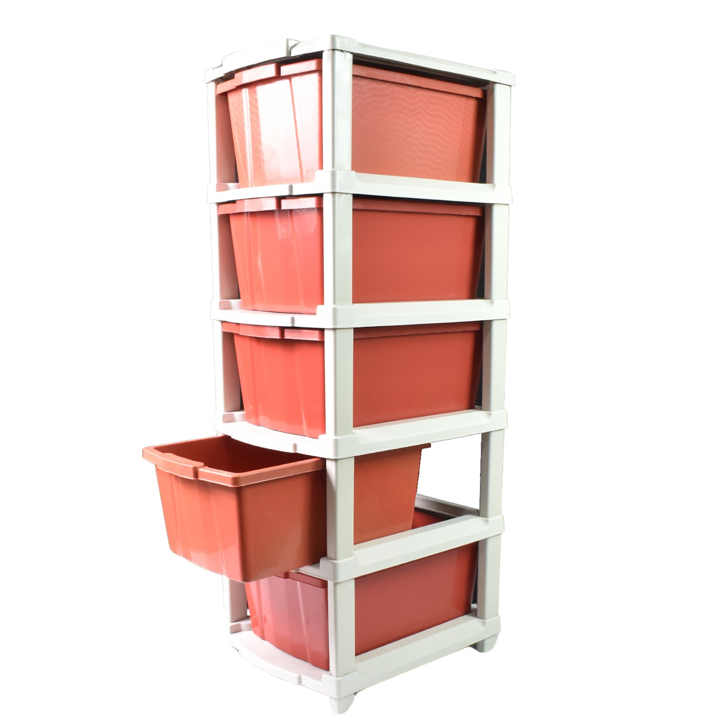 5-layer Plastic Drawer Storage Organizer Multi-purpose Cabinet (1 Pc)