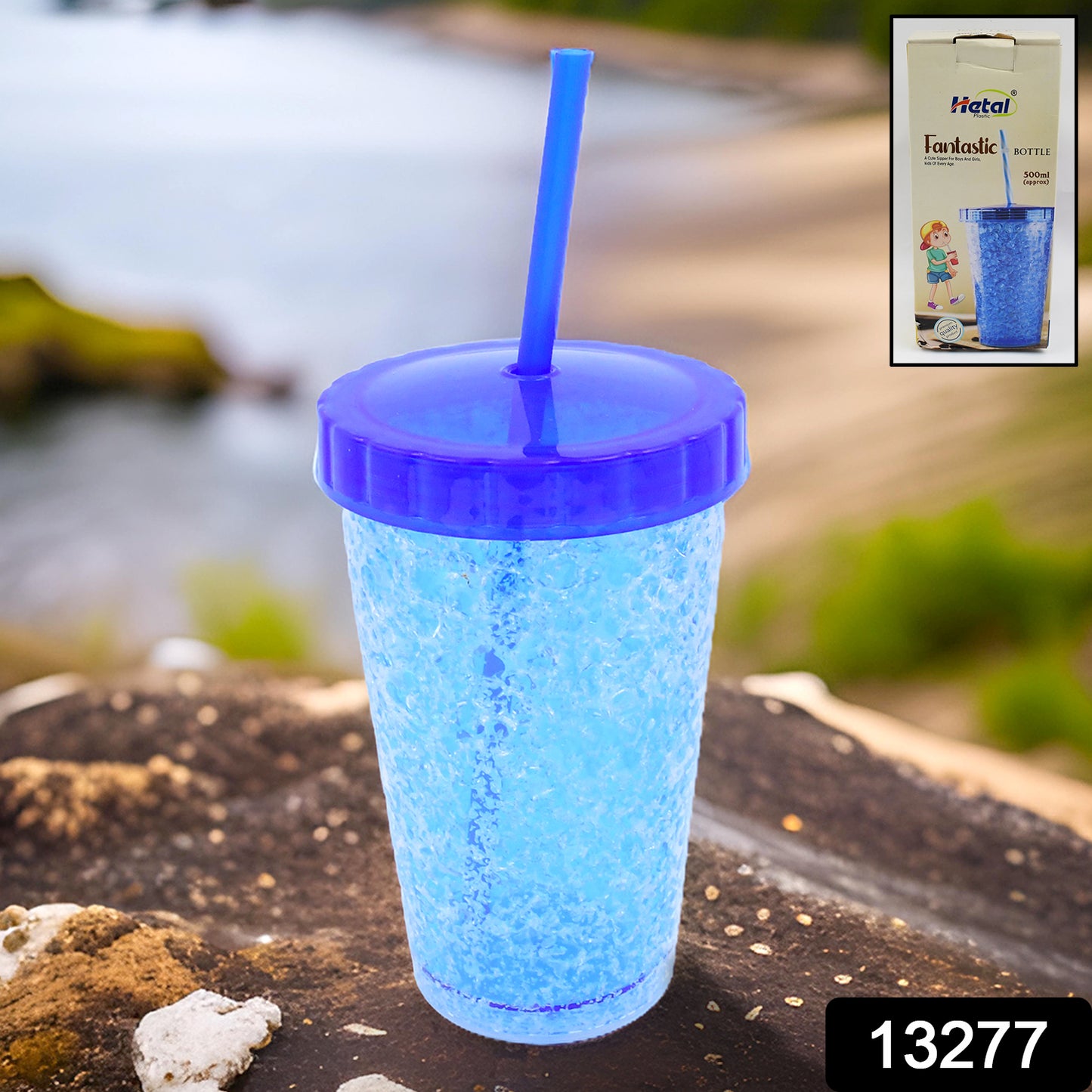 Plastic Reusable Sipper Tumbler With Lid And Straw (1 Pc  500 Ml  Mix Color  1 Pc)