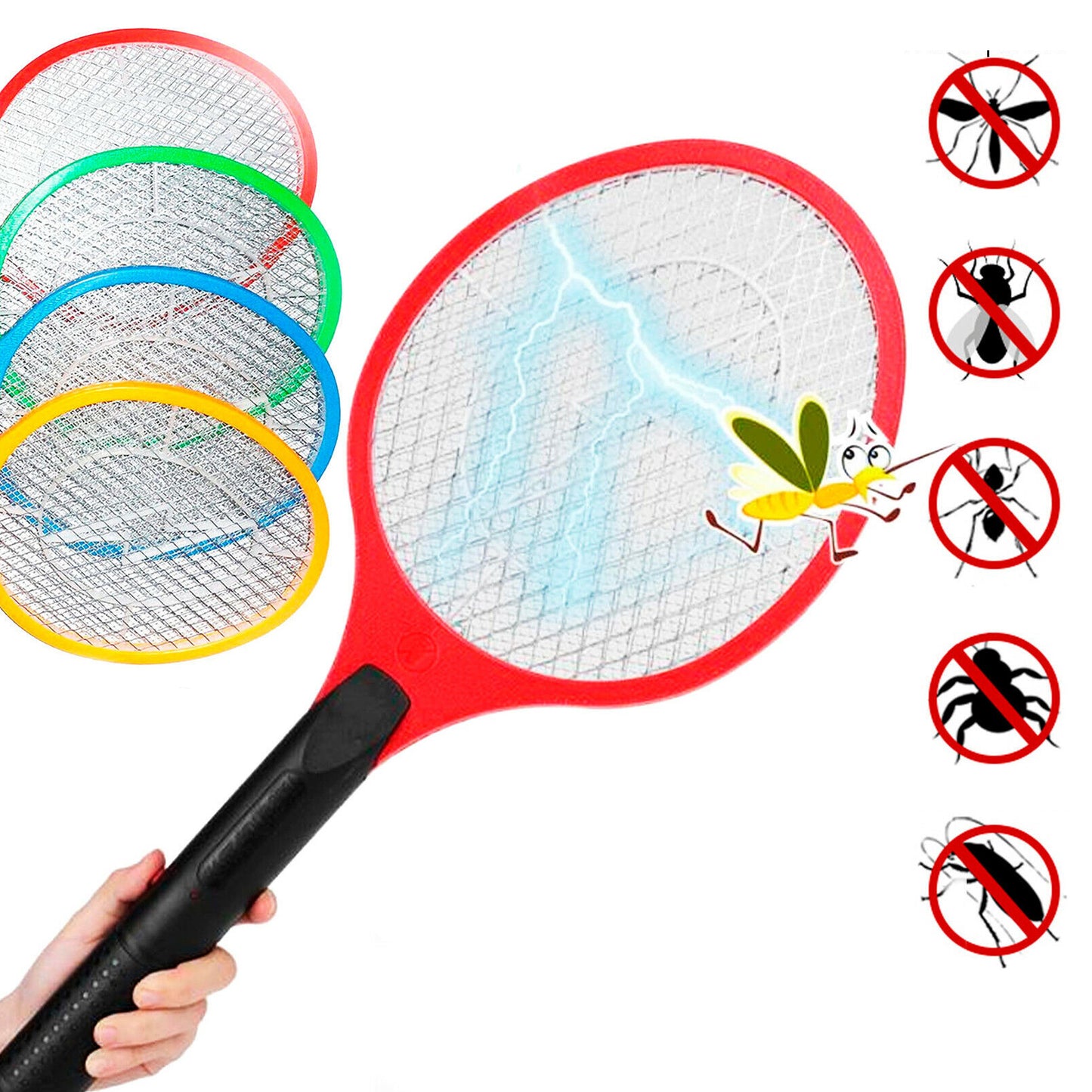 1754 Mosquito Killer Bat Electric Rechargeable Swatter Killing Racketzapper Insect Killer