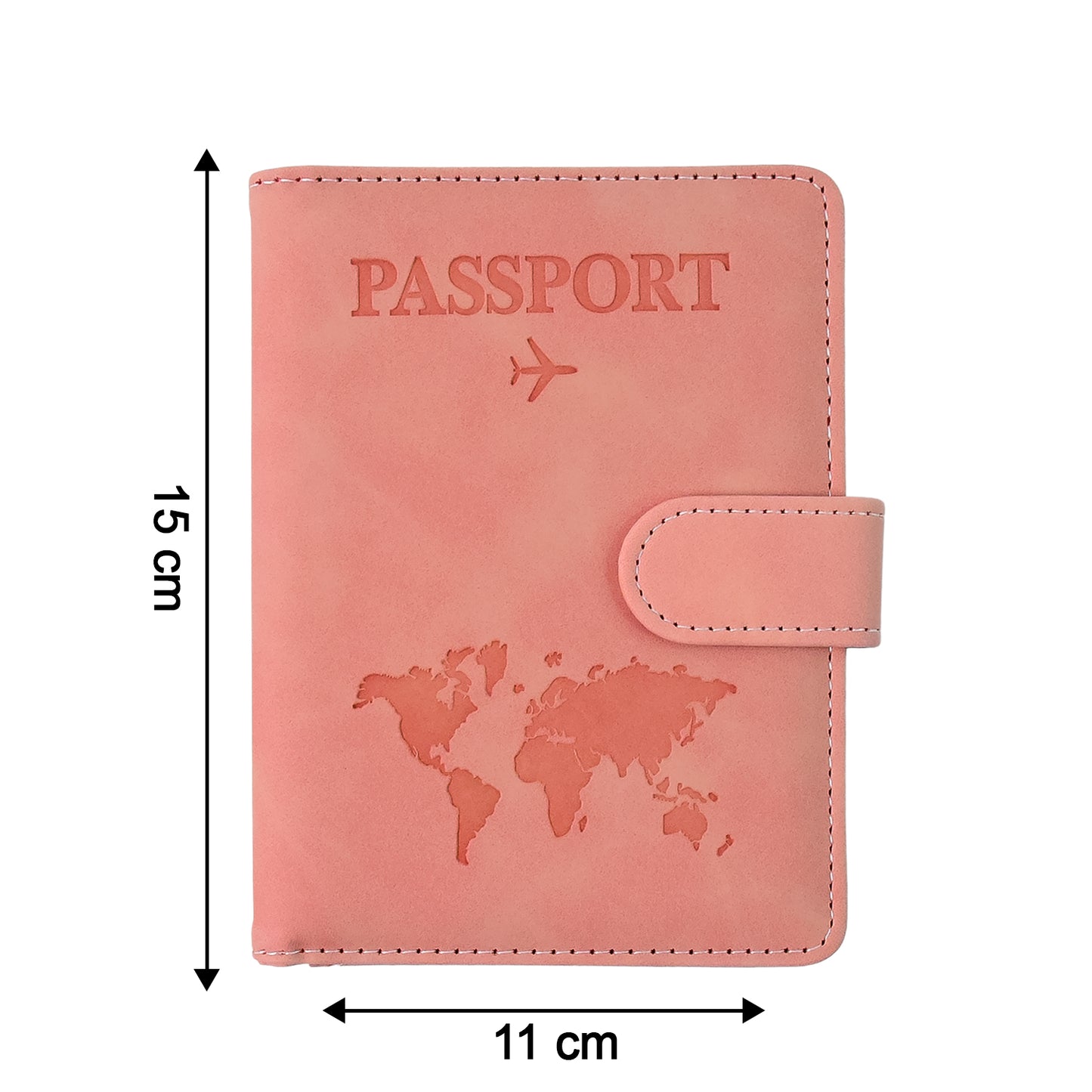 Premium World Map Design Travel Passport Holder  Wallet (15x11cm  1 Pc)