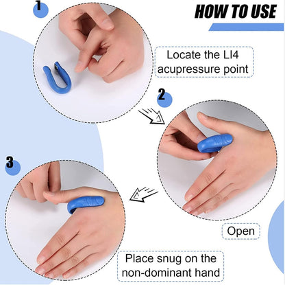 Sugar Control Acupressure Hand Pressure Point Clip Migraine Relief Clip With Magnets (1 Pc)