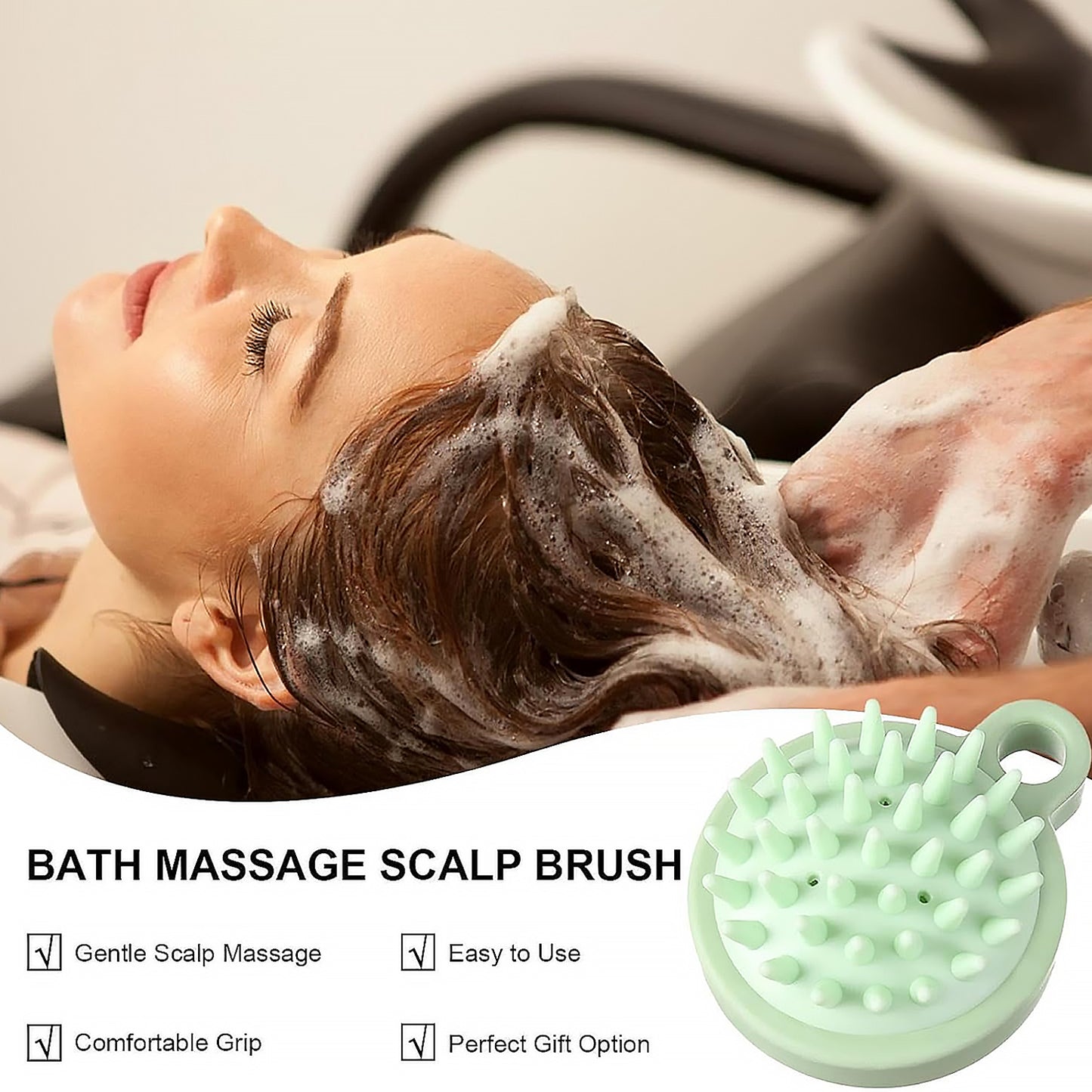 Comb Scalp Massage Brush Hair Brush Hair Comb Shower Brush Bath Massage Brush Small Portable Brush Washable Massage Comb Bath Shampoo Massages Effectively Remove Loose Short Hair